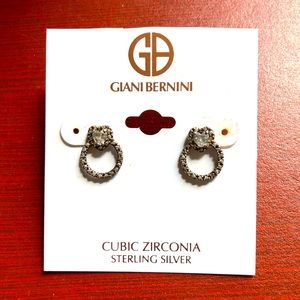 GIANI BERNINI CUBIC ZIRCONIA STERLING SILVER EARRINGS